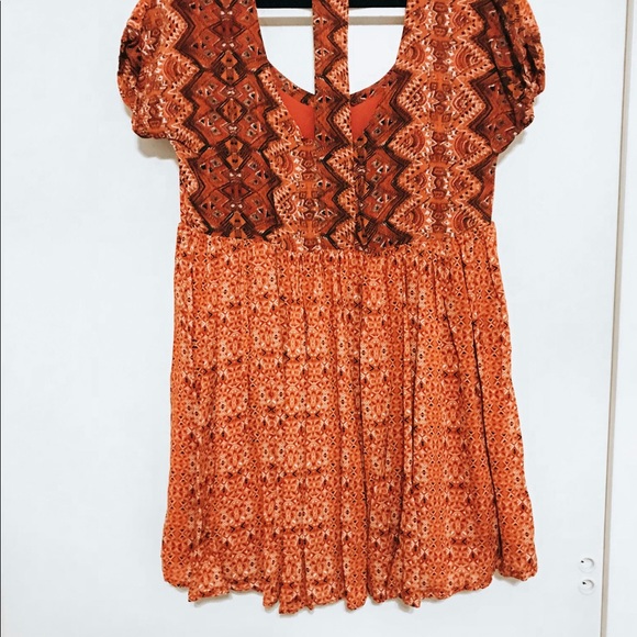 Free People Sundown Cutout-Back Babydoll Dress - Picture 3 of 5